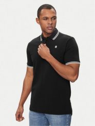 G-Star Raw Polo Dunda D17127-5864 Czarny Slim Fit. Czarne koszulki polo G-Star, m, bez wzorów, z bawełny, bez kołnierzyka, bez ramiączek. Za 168.99 zł.