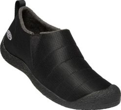 Buty turystyczne Howser II męskie. Czarne buty turystyczne Keen, bez wzorów, z materiału, bez zapięcia, trekkingowe. Za 456.45 zł.