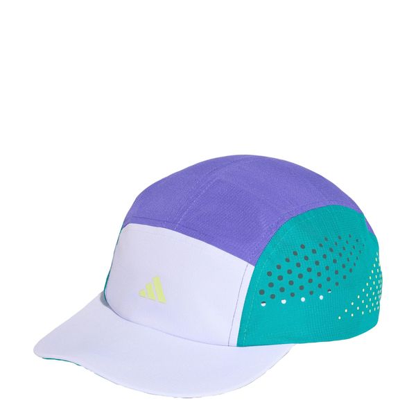CZAPKA RUN 5-PANEL CLIMACOOL. Białe czapki z daszkiem Adidas, bez wzorów, z materiału. Za 129.00 zł.