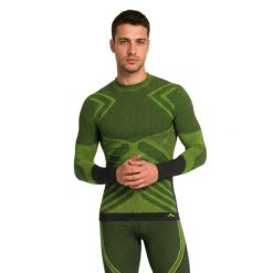 Koszulka termoaktywna męska Risalti Energy High Neck. Szare bielizna termoaktywna Aulp, l, bez wzorów, z materiału, bez ramiączek, do biegania. Za 199.99 zł.