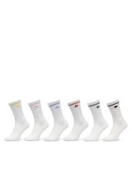 Lacoste Skarpety długie RA9188 Biały. Białe skarpety LACOSTE, bez wzorów, z bawełny. Za 229.99 zł.
