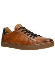 Wojas Skórzane sneakersy w kolorze jasnobrązowym rozmiar: 43. Brązowe buty sportowe casual Wojas, bez wzorów, bez zapięcia. Za 329.42 zł.