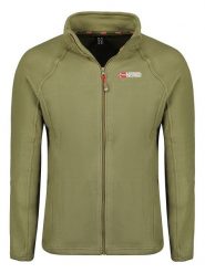 Geographical Norway Kurtka polarowa "Tug" w kolorze zielonym rozmiar: 3XL. Zielone kurtki Geographical Norway, xl, bez wzorów, z materiału, bez kaptura. Za 70.74 zł.