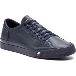 Sneakersy TOMMY HILFIGER - Corporate Leather Sneaker FM0FM02089 Midnight 403. Buty sportowe casual marki Tommy Hilfiger. Za 449.00 zł.