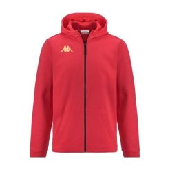 Bluza Kappa Giordizi. Czerwone bluzy z kapturem Kappa, na zimę, m, bez wzorów, z bawełny, z kapturem. Za 236.35 zł.