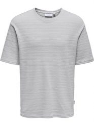 ONLY & SONS Koszulka "Givo" w kolorze szarym rozmiar: XXL. Szare bezrękawniki Only & Sons, xxl, bez wzorów, z bawełny, bez kołnierzyka, bez ramiączek. Za 52.67 zł.