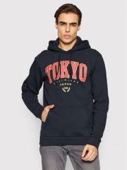Only & Sons Bluza Tokyo 22022762 Granatowy Regular Fit. Niebieskie bluzy Only & Sons, m, bez wzorów, z bawełny, bez kaptura. Za 109.99 zł.
