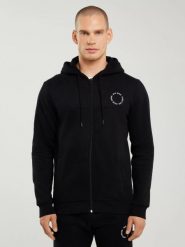 Bluza męska z kapturem czarna Ajron 906/ Kersyn 906. Czarne bluzy BIG STAR, l, bez wzorów, z dresówki, z kapturem. Za 249.99 zł.