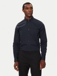 Armani Exchange Koszula 6DZC21 ZN2VZ 1510 Granatowy Slim Fit. Niebieskie koszule Armani Exchange, m, bez wzorów, z bawełny, bez kołnierzyka, bez ramiączek. Za 249.99 zł.