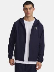Under Armour Kurtka przeciwwiatrowa "Rival" w kolorze granatowym rozmiar: 3XL. Niebieskie kurtki Under Armour, xl, bez wzorów, bez kaptura. Za 166.88 zł.