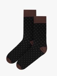 Skarpetki za kostkę męskie SKARPETY. Czarne skarpety Ryłko, bez wzorów, z bawełny. Za 24.99 zł.