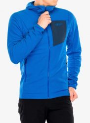 Bluza z kapturem męska Rab Tecton Hoody. Niebieskie bluzy z kapturem RAB, m, bez wzorów, z elastanu, z kapturem. Za 372.89 zł.