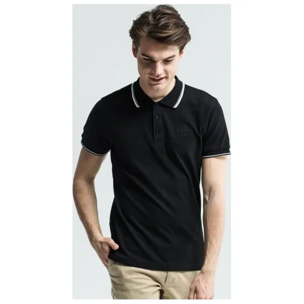 Umbro Polo Natlo , czarny, rozmiar L. Czarne koszulki polo sportowe Umbro, l, bez wzorów, z bawełny, bez kołnierzyka, bez ramiączek. Za 79.99 zł.