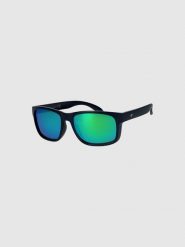 Okulary przeciwsłoneczne z powłoką lustrzaną 4F 4FWMM00ASUNU070. Niebieskie okulary przeciwsłoneczne 4F. Za 69.99 zł.