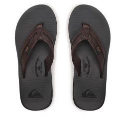 Japonki Quiksilver. Brązowe japonki Quiksilver, bez wzorów. Za 99.99 zł.