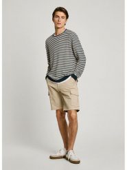 Pepe Jeans Bojówki w kolorze beżowym rozmiar: W36. Brązowe joggery i bojówki Pepe Jeans, bez wzorów, z jeansu. Za 181.45 zł.