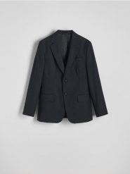 Marynarka slim fit w prążek - wielobarwny. Garnitury Reserved, bez wzorów, z tkaniny. W wyprzedaży za 159.99 zł.