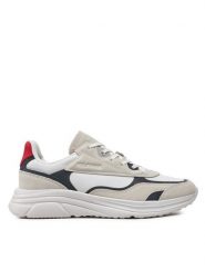 Tommy Hilfiger Sneakersy Modern Runner Tech Print FM0FM05123 Biały. Białe buty sportowe casual Tommy Hilfiger, bez wzorów, z materiału, bez zapięcia. Za 379.99 zł.