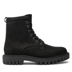 Trapery Tommy Hilfiger. Czarne trapery Tommy Hilfiger, bez zapięcia. Za 489.99 zł.