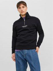 Jack&Jones Bluza Vesterbro 12241777 Czarny Relaxed Fit. Czarne bluzy Jack&Jones, m, bez wzorów, z bawełny, bez kaptura. Za 99.99 zł.