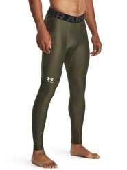 Under Armour Legginsy sportowe "HG Armour" w kolorze khaki rozmiar: XL. Brązowe legginsy długie sportowe Under Armour, xl, bez wzorów, z materiału. Za 109.00 zł.