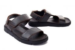 GEOX U15BGB 0003C C6003 browncotto, sandały męskie. Brązowe sandały Geox, bez zapięcia. Za 300.93 zł.