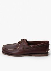 Timberland Classic Boat 2 Eye Mokasyny męskie. Brązowe mokasyny Timberland, bez wzorów, z gumy, bez obcasa, bez zapięcia. Za 579.99 zł.