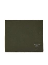 Guess Mały Portfel Męski SMMTCF LEA20 Zielony. Zielone portfele Guess, z aplikacjami, ze skóry. Za 209.99 zł.