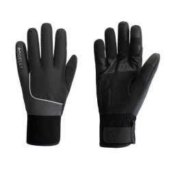 Rękawiczki sportowe unisex Rogelli Essentail Hi Vis wodoodporne. Czarne rękawiczki Rogelli, bez wzorów. Za 189.00 zł.