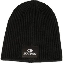 Odzież Beanies unisex SkatePro Long Skate Beanie Czapka - Czarny. Czarna czapki zimowe SKATEPRO, bez wzorów. W wyprzedaży za 42.99 zł.