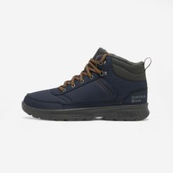 Second Life - Buty turystyczne męskie Quechua NH100 Mid - Stan Doskonały. Brązowe buty turystyczne QUECHUA, na jesień, bez wzorów, z materiału, przed kolano, bez zapięcia, trekkingowe. Za 126.99 zł.