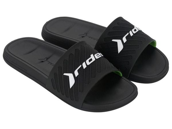 Buty klapki męskie sportowe Rider Free II Slide Ad. Czarne klapki Rider, z materiału. Za 99.00 zł.