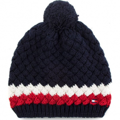 Czapka TOMMY HILFIGER - Bubble Beanie AM0AM03991 901. Niebieskie czapki zimowe marki Tommy Hilfiger, z materiału. Za 229.00 zł.
