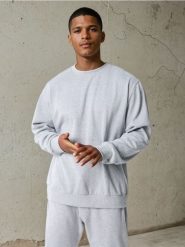 Bluza - szary. Szare bluzy bez kaptura Sinsay, l, bez wzorów, z bawełny, bez kaptura. Za 29.99 zł.