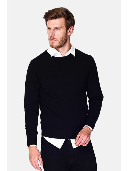 C& Jo Sweter w kolorze czarnym rozmiar: 42. Czarne swetry nierozpinane C& Jo, bez wzorów, z kaszmiru, bez kołnierzyka, bez ramiączek. Za 165.99 zł.