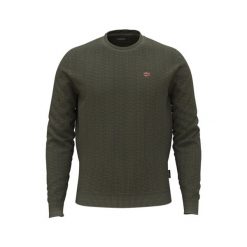 Pulower Napapijri Droz 5. Zielone swetry nierozpinane Napapijri, m, bez wzorów, bez kołnierzyka, bez ramiączek. Za 519.55 zł.