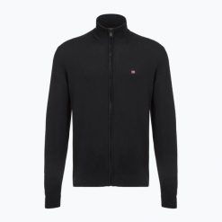 Sweter męski Napapijri Decatur 2.0 Fz. Czarne swetry nierozpinane Napapijri, na zimę, m, bez wzorów, bez kołnierzyka, bez ramiączek. Za 299.99 zł.
