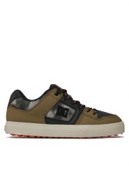 DC Sneakersy Pure Wnt ADYS300151 Czarny. Czarne buty sportowe casual DC, bez wzorów, ze skóry, bez zapięcia. Za 299.99 zł.