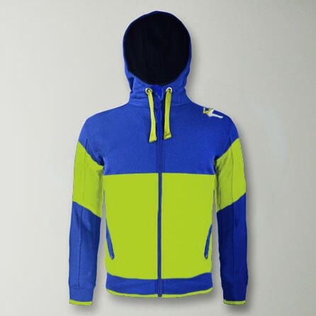 Bluza z kapturem slim z bawełny Playmaker. Niebieskie bluzy z kapturem ELPLAYER, bez wzorów, z bawełny, z kapturem. W wyprzedaży za 112.50 zł.