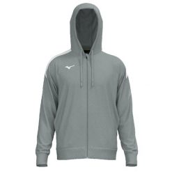 Bluza z kapturem Mizuno Team RB Track. Szare bluzy z kapturem Mizuno, l, bez wzorów, z materiału, z kapturem. Za 197.50 zł.