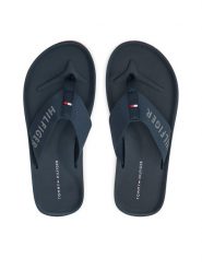 Tommy Hilfiger Japonki Comfort Hilfiger Beach Sandal FM0FM05341 Granatowy. Niebieskie japonki Tommy Hilfiger, bez wzorów, z materiału. Za 149.99 zł.