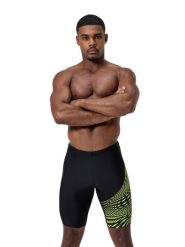 Speedo Kąpielówki "Eco Medley" w kolorze czarno-limonkowym rozmiar: 3. Czarne kąpielówki Speedo, bez wzorów, z materiału. Za 108.74 zł.