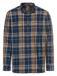 Camel Active Koszula w kolorze karmelowo-granatowym rozmiar: XL. Niebieskie koszule Camel Active, xl, bez wzorów, z bawełny, bez kołnierzyka, bez ramiączek. Za 175.67 zł.