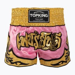 Spodenki treningowe Top King Thai Boxing. Czerwone krótkie spodenki sportowe TOP KING, bez wzorów. Za 219.99 zł.
