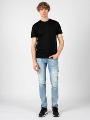 Les Hommes T-shirt | LF224300-0700-9000 | Grafic Print | Mężczyzna | Czarny. Czarne t-shirty Les Hommes, m, bez wzorów, z bawełny, bez kołnierzyka, bez ramiączek. W wyprzedaży za 279.00 zł.