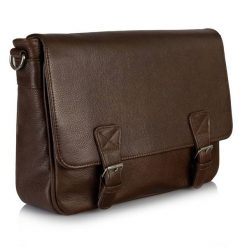 Torba męska skórzana Tizano TMS14 ciemny brąz. Brązowe torby na laptopa TIZANO. Za 217.10 zł.