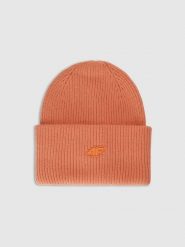 4F Czapka zimowa uniseks - pomarańczowa Uniwersalny. Brązowe czapki zimowe 4F, bez wzorów, z materiału. Za 59.99 zł.