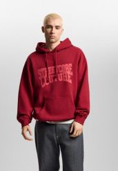 Bluza sportowa męska Prosto Street Couture z kapturem. Czerwone bluzy z kapturem Prosto., m, bez wzorów, z bawełny, z kapturem. Za 292.99 zł.