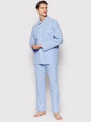 Polo Ralph Lauren Piżama 714514095001 Błękitny Regular Fit. Niebieskie piżamy Polo Ralph Lauren, m, bez wzorów, z bawełny, bez ramiączek. Za 439.99 zł.