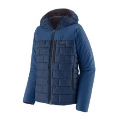 Kurtka ocieplana męska Patagonia Hi-Loft Nano Puff Hoody. Niebieskie kurtki Patagonia, m, bez wzorów, bez kaptura. Za 1,179.00 zł.